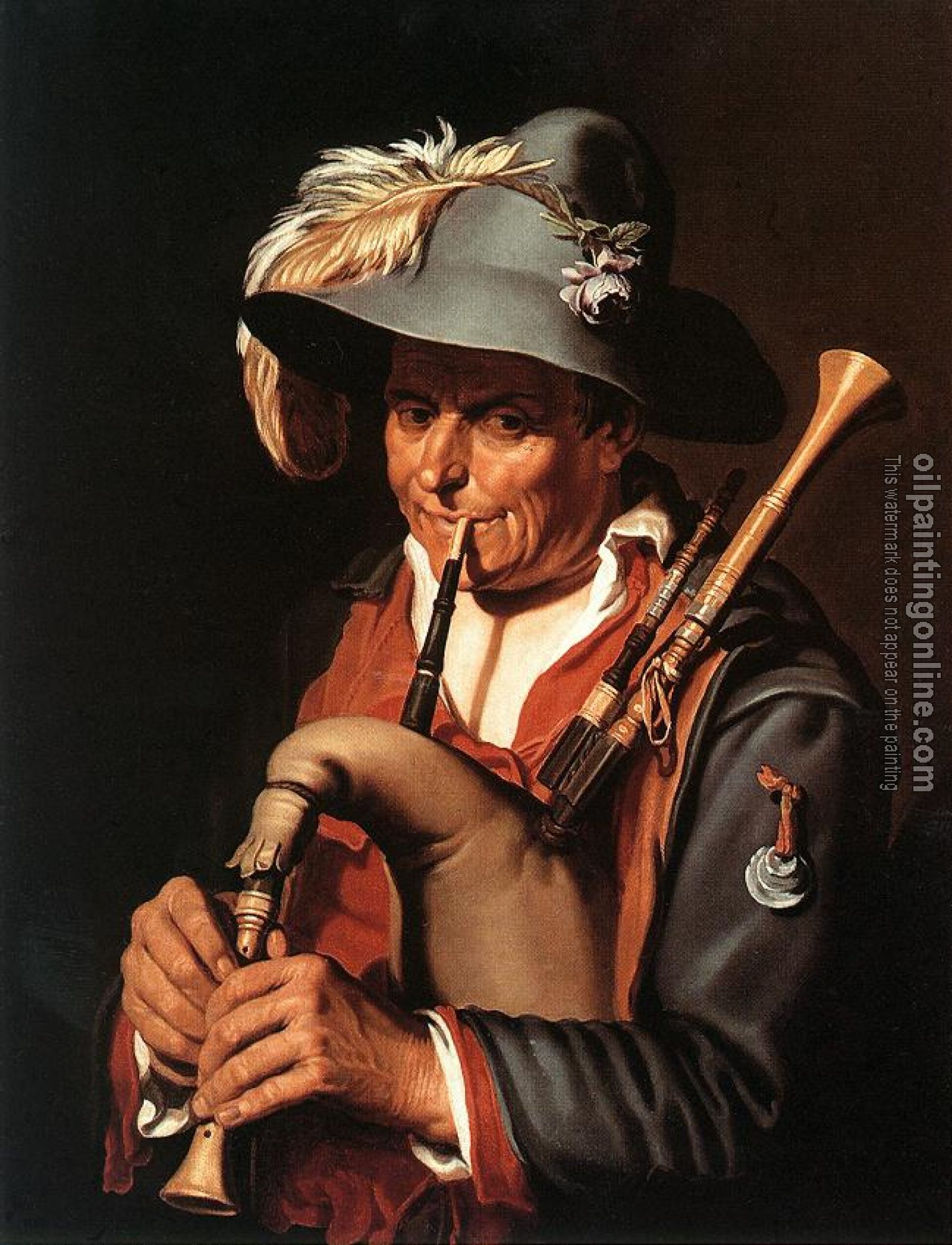 Abraham Bloemaert - The Bagpiper